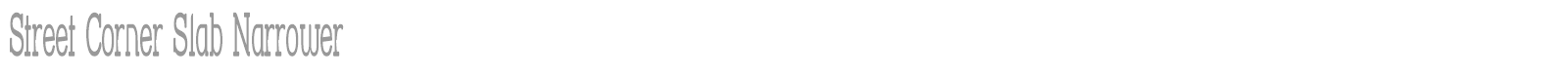 Street Corner font preview